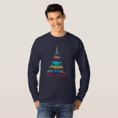 Kerst Equalizer Muziek Boom T-shirt (Voorkant volledig)