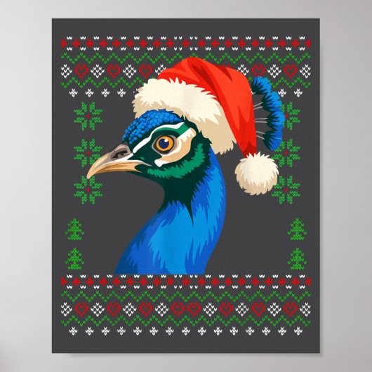 Kerst Erwt Lelijk Kerst Trui Poster (Voorkant)