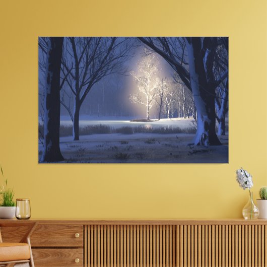 Kerst etherisch canvas afdruk (Insitu (Woonkamer))