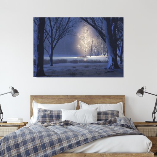 Kerst etherisch canvas afdruk (Insitu (Slaapkamer))