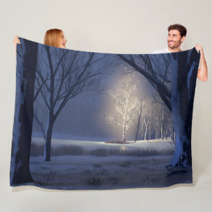 Kerst etherisch fleece deken