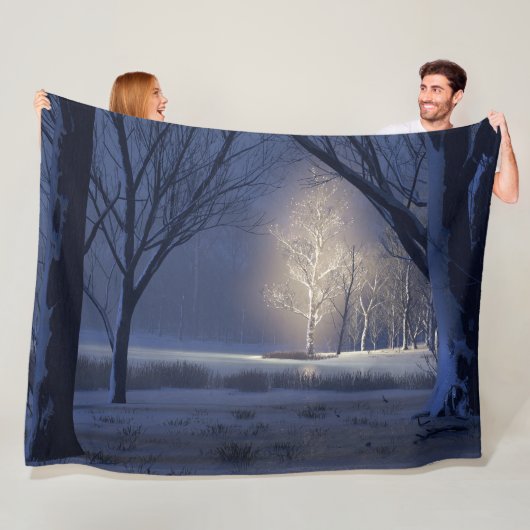 Kerst etherisch fleece deken (In situ)