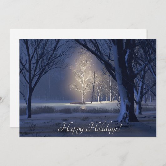 Kerst etherische kerst Kaart (Voorkant / Achterkant)