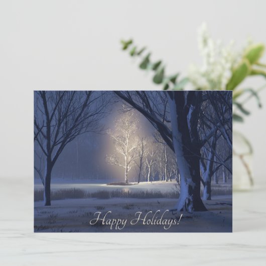 Kerst etherische kerst Kaart (Staand voorkant)