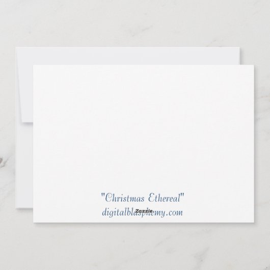 Kerst etherische kerst Kaart (Achterkant)