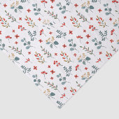 Kerst Eucalyptus bessenbladeren Bloemen Tissuepapier (Detail)