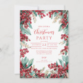 Kerst Eucalyptus en dennen Kaart (Voorkant)