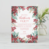 Kerst Eucalyptus en dennen Kaart (Staand voorkant)