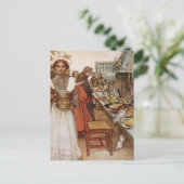 kerst Eve Julaftonen Feestdagenkaart (Staand voorkant)