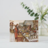 kerst Eve Julaftonen Feestdagenkaart (Staand voorkant)