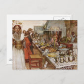 kerst Eve Julaftonen Feestdagenkaart (Voorkant / Achterkant)