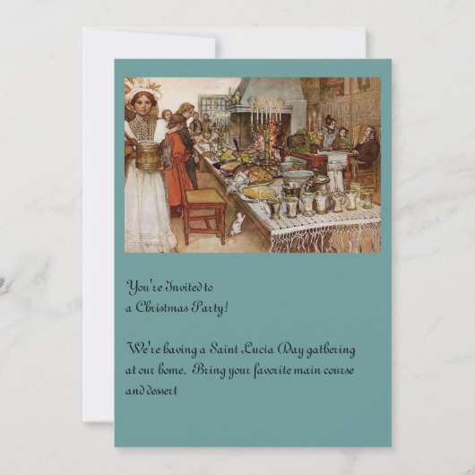 kerst Eve Julaftonen Kaart (Voorkant)