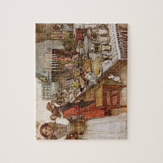 kerst Eve Julaftonen Legpuzzel (Verticaal)