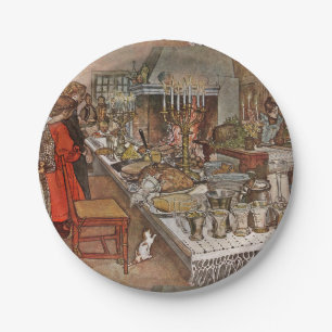 kerst Eve Julaftonen Papieren Bordje