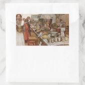 kerst Eve Julaftonen Rechthoekige Sticker (Tas)