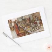 kerst Eve Julaftonen Rechthoekige Sticker (Envelop)