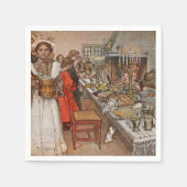 kerst Eve Julaftonen Servetten (Voorkant)