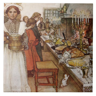 kerst Eve Julaftonen Tegeltje