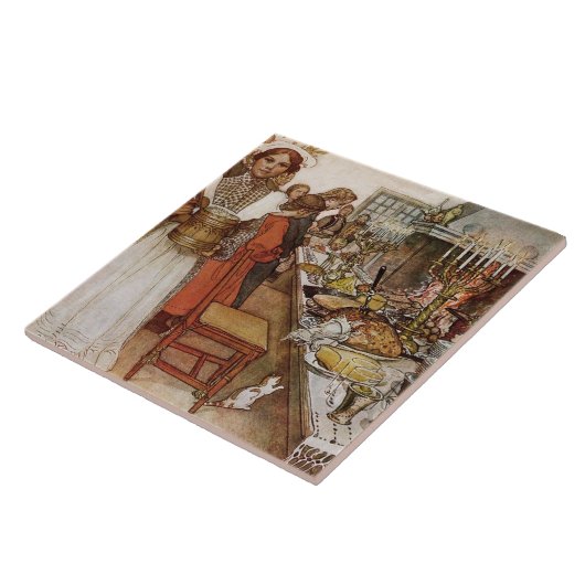 kerst Eve Julaftonen Tegeltje (Zijkant)