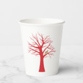 Kerst evenement patrijs in een boom papieren bekers (Achterkant)