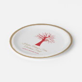 Kerst evenement patrijs in een boom papieren bordje (Gekanteld)
