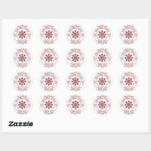 Kerst Express Sinterklaas Post voor Kinderen  Ronde Sticker (Vel)