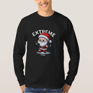 Kerst Extreme Funny Fitness Mannen Vrouwen Gym T-shirt