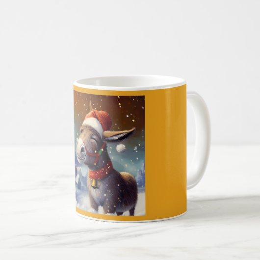 Kerst Ezel 1 Koffiemok (Voorkant rechts)