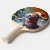 Kerst Ezel (1) Tafeltennisbatje (Voorkant Gekanteld)
