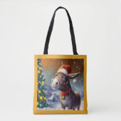 Kerst Ezel 1 Tote Bag (Voorkant)