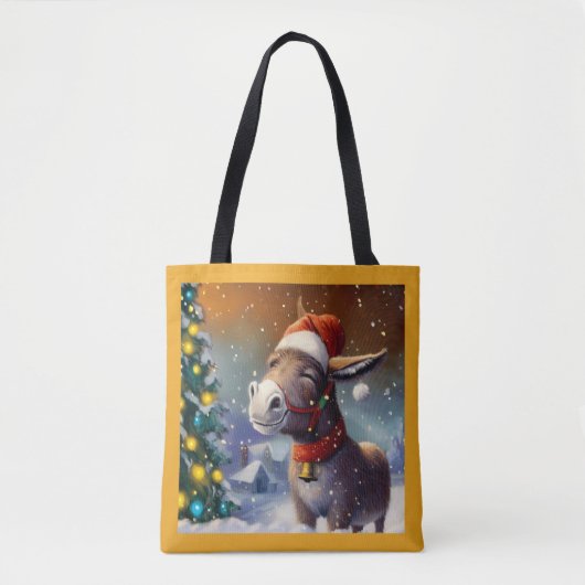 Kerst Ezel 1 Tote Bag (Voorkant)