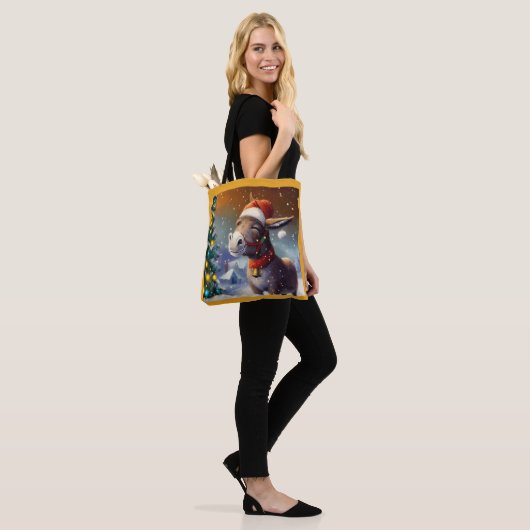 Kerst Ezel 1 Tote Bag (Op model)