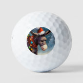 Kerst Ezel (2) Golfballen (Voorkant)