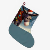 Kerst Ezel 2 Grote Kerstsok (Voorkant (Hangend))