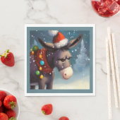 Kerst Ezel 2 Servet (Insitu)
