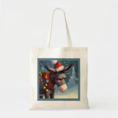 Kerst Ezel 2 Tote Bag (Voorkant)