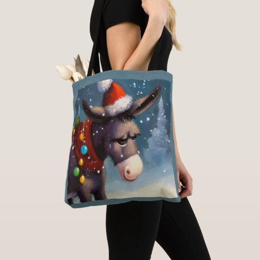 Kerst Ezel 2 Tote Bag (Dichtbij)