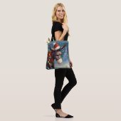 Kerst Ezel 2 Tote Bag (Op model)