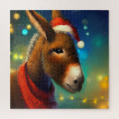 Kerst Ezel (3) Legpuzzel (Verticaal)