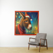 Kerst Ezel 3 Wandkleed (In situ)