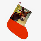 Kerst Ezel 4 Grote Kerstsok (Voorkant (Hangend))