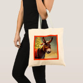 Kerst Ezel 4 Tote Bag (Voorkant (product))