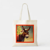Kerst Ezel 4 Tote Bag (Achterkant)