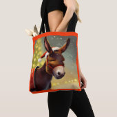 Kerst Ezel 4 Tote Bag (Dichtbij)