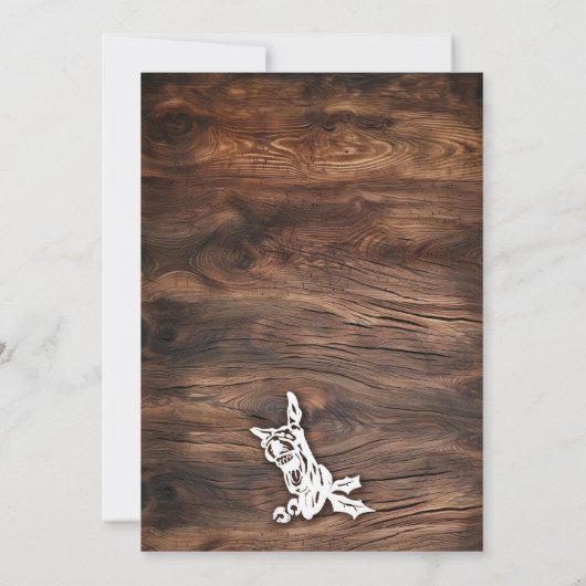 Kerst-ezel Kaart (Achterkant)