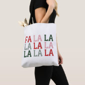 Kerst Fa La La La La Vakantie Kerstmis Grappig Tote Bag (Dichtbij)