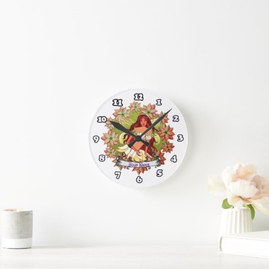 Kerst Fairy aangepaste feeënklok Ronde Klok (Huis)