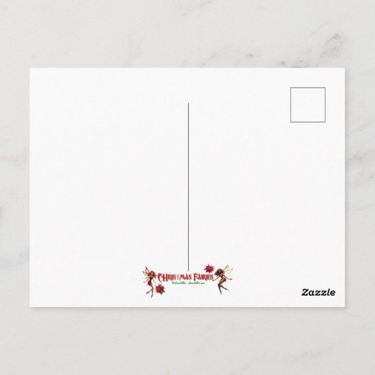 Kerst Fairy Collectie - Ash Blond Haar Briefkaart (Achterkant)