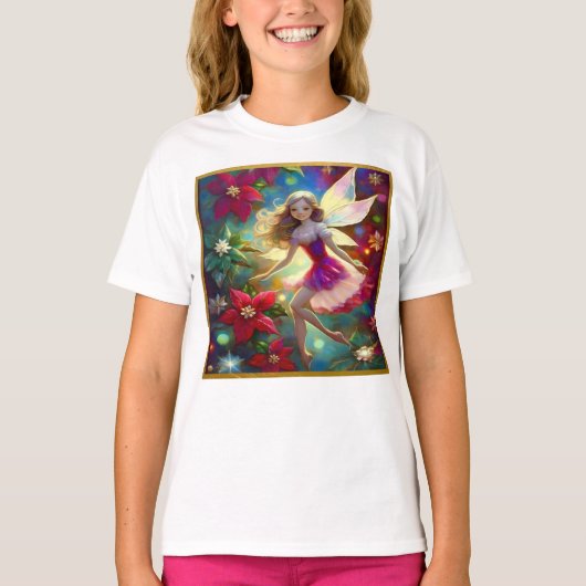 Kerst Fairy Collectie - Ash Blond Haar T-shirt (Voorkant)