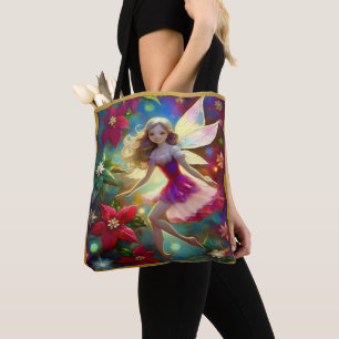 Kerst Fairy Collectie - Ash Blond Haar Tote Bag